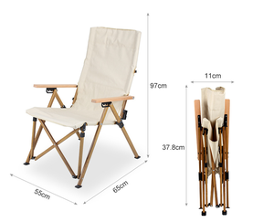 Silla Plegable de Aleación de Aluminio con Respaldo Reclinable Ajustable - Diseño Moderno para Uso en Exteriores, Camping, Playa, Patio y Jardín - Product Image 2