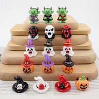 Figurines miniatures en résine d'Halloween, démon, fantôme, citrouille, chapeau de sorcière, ornements micro-paysagers en résine, statues en résine pour la décoration