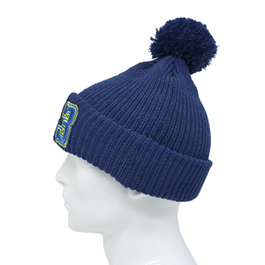 OEM Custom Embroidery Logo Argyle <b>Pattern</b> <b>Knitted</b> Beanie Hat Unisex Soft 100% Acrylic Winter Hat - Product Image 1