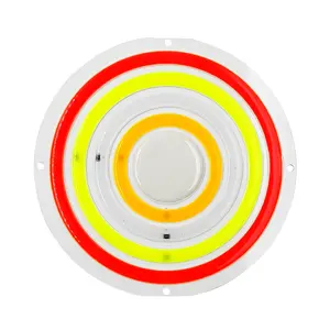 COB LED Truck Signal Lights Diameter 138mm Round Slow and Quick Flashing Modes Waterproof RGB Yellow Lorry Tail Signal Lighting