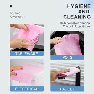 एक रोल में कारखाने डिस्पोजेबल नारियल डिशवॉशर गैर-बुना सफाई तौलिया रसोई डिश के लिए रोल - Product Image 4