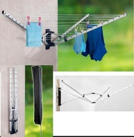 Jardin intérieur extérieur cadre en alliage d'aluminium 26M ligne de lavage murale rétractable sèche-linge