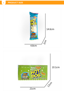 Caramelle di marshmallow a forma di hot dog 3D confezionate in modo indipendente al gusto di frutta morbida zucchero filato disidratato marshmallow - Product Image 4