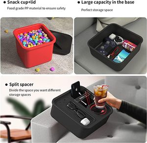 Sofá múltiple Sofá Buddy Sofá consola Snack Box Material PP 10000mAh Banco de energía Estación de carga - Product Image 4