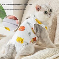 Celana Sanitasi Katun Pasca Operasi Sterilisasi Kucing, Anti Jilat, Ringan, Bernapas, Alat Bantu Penyapihan, Khusus Lintas Negara
