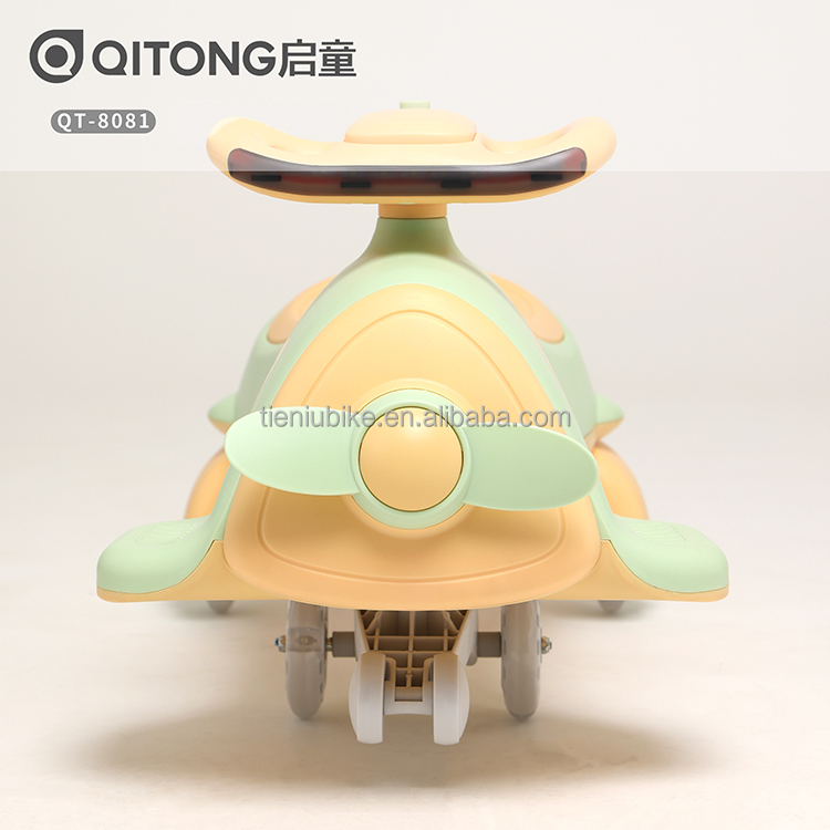 New Twister Car Airplane Shape Yoyo Twist Car Quiet Flash Wheel For 2-6 Year Kids Qt-8081