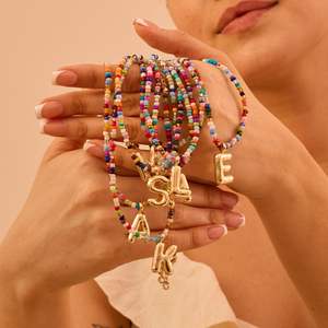 وصول جديد حلو بارد حبة ملونة قلادة 18 قيراط مطلية بالذهب فقاعة مجوهرات نسائية عصرية - Product Image 4