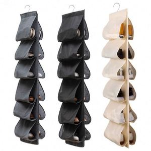 12 Extra Large Pockets Hanging <b>Shoe</b> Organizer for Closet <b>Shoe</b> Rack Hanger for Handbags Purses Holder with Rotating <b>Hook</b> - Product Image 1