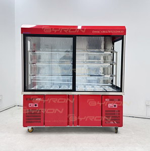 Réfrigérateur-<span class=keywords><strong>congélateur</strong></span> commercial vertical en acier inoxydable pour restaurant, à refroidissement direct, avec affichage numérique, pour la présentation de Malatang et de produits frais - Product Image 2
