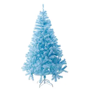 Blau 1,8 m Kunststoff Weihnachts baum Weihnachten Schnee baum Hersteller Weihnachts dekoration Welcom OEM PVC 2024 JY-T-20004 JAYYANG