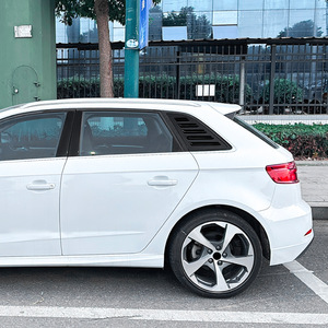 Audi A3 S3 8V Hatchback 2014-20 Triangular <b>Window</b> Louver Car Sticker Piano Black Carbon Fiber Texture Adhesive Modification - Product Image 1