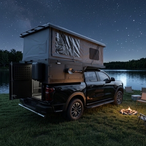 Tente de camping pour pick-up, style maison, accès par le hayon, espace supplémentaire, tente de toit rigide avec <span class=keywords><strong>annexe</strong></span> supplémentaire - Product Image 1