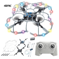 Mini drone RC 4DRC V67 à assembler soi-même, lanceur manuel, pour enfants, cadeau STEM, quadricoptère avec maintien d'altitude, jouet de voltige 3D