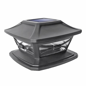 Solar Panel Pipe Pillar <b>Post</b> Square IP65 Waterproof Polycrystalline Cap Fence Lamp Outdoor Garden Street LED <b>Light</b> - Product Image 3