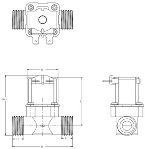 DC12V 24V normalde kapalı içme suyu plastik Solenoid vana RO su giriş Solenoid vanalar su solenoit valfi için yedekleri - Product Image 4