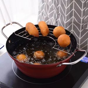 Electric Deep Fryer 21cm 24cm Non-Stick <b>PTFE</b> Multi-Functional Pot For Kitchen Household Use - Product Image 2