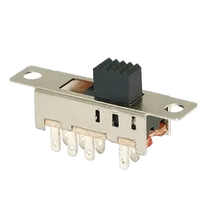 SS-23E04 3 Posição 8P DPDT Panel Mount Slide Micro Switch