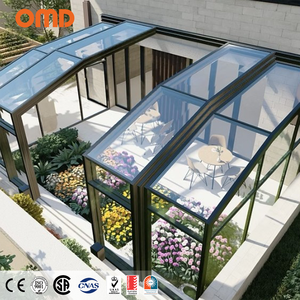 Tùy chỉnh thiết kế hiện đại có thể thu vào kính sunroom bao vây đúc sẵn treo tường mái bên ngoài có thể gập lại Nhà Phong Cách - Product Image 1