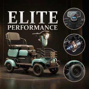 Trottinette électrique 4 roues <span class=keywords><strong>800W</strong></span> 60V à couple élevé, cadre en acier anti-basculement, transmission différentielle, pour adultes et personnes âgées - Product Image 4