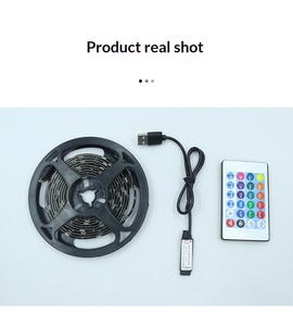 Kit de barres lumineuses LED 5050 pour éclairage d'ambiance TV, avec alimentation USB 5V basse tension, étanche, époxy, et télécommande RGB. - Product Image 6