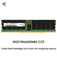 M321RAJAOMB2-CCP 128GB DDR5 6400MHz RDIMM Dual Rank X4 ECC Memori Server untuk Pelatihan Model AI Besar, Pusat Data Perusahaan, dan HPC