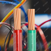 JZD UL83, cable THHN de 600V, 100m, chaqueta de nailon de PVC de cobre trenzado en rollo para cableado eléctrico de edificios de energía industrial