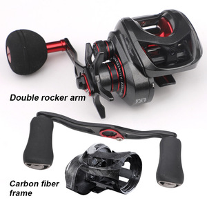 Carrete de Pesca Baitcasting TS600 de Fibra de Carbono para Mano Derecha, Carrete de Lanzamiento Largo para Pesca en Playa y Océano, Carrete de Tambor para Señuelos Artificiales - Product Image 4