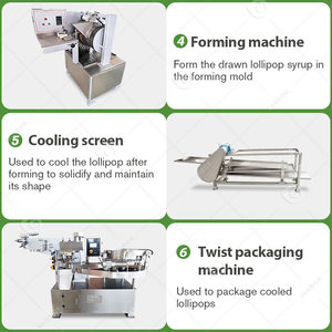 High Speed Fully Fll Automatic Small Hard <b>Candy</b> Lollypop Lollipop Make Production <b>Machine</b> Trade Price 5 - Product Image 5