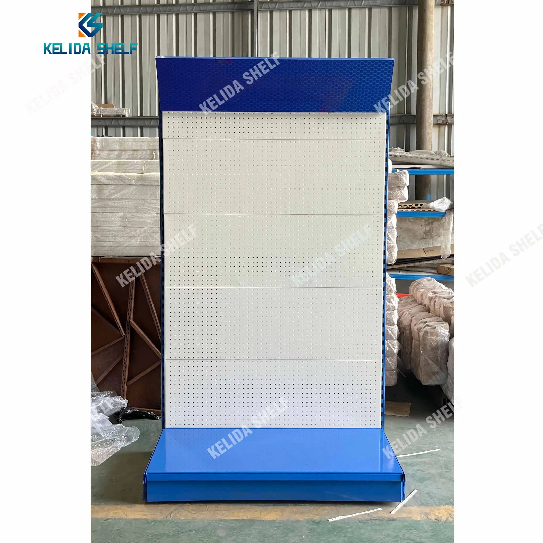 Wholesales Free Standing Power Tools Retail Display Stand For Hardware Store Products Rack Pegboard Display