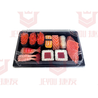 JY-1107 Plastic Voedselbakje Ecologisch Verantwoord Wegwerpbaar Sushi Klein Verpakkingsbakje Sushi Schaal