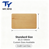 Carte IC RFID haut de gamme pour chambre d'hôtel, lecture/écriture, fréquence basse/moyenne/UHF, en bois de cerisier et de tilleul, pour vente directe