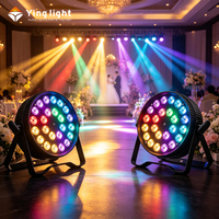 Luz LED Slim Par de Alta Luminosidad 24*15W, 8 Canales, DMX512 Master-Slave, para Escenarios, Bodas, Discotecas, Luces de Fiesta