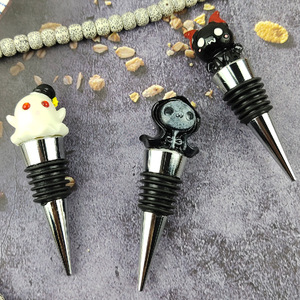 Halloween Wine Stopper Set Plastic Sealing Bottle Stoppers For Wine Bottles Party Decor - Product Image 3