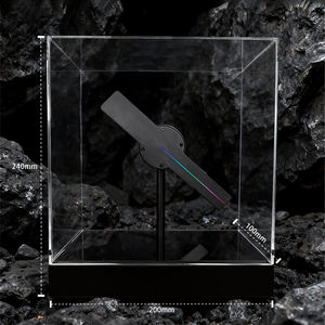 Affichage publicitaire d'hologramme Ventilateur d'hologramme Led <span class=keywords><strong>Projecteur</strong></span> d'hologramme Ventilateur <span class=keywords><strong>holographique</strong></span> 3D pour cadeaux de Noël et décorations de table - Product Image 2