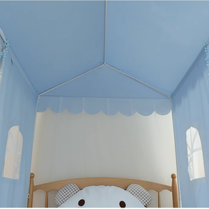 Tienda de campaña plegable para cuna con dosel emergente Red de seguridad para mantener al bebé dentro y fuera Conveniente mosquitera doblada para cuna de bebé - Product Image 4