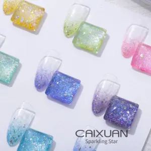 CX Beauty Sparking Star Gel 24 Colors Soak Off Nail Supply
