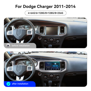 <span class=keywords><strong>Autoradio</strong></span> Android 14 9'' pour Dodge Charger 2011-2014, cadre stéréo multifonction, nouveau lecteur DVD - Product Image 2