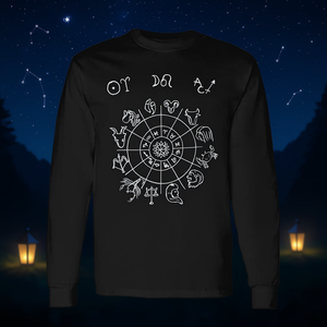 T-shirt à manches longues Astrologie Soleil Bélier Lune Lion Sagittaire - Product Image 3