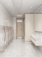 Partisi Kaca Hotel, Panel Privasi Toilet, Penyekat Urinal Kamar Mandi Umum, Tahan Air dan Noda