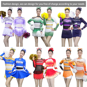 Vente chaude Vêtements de performance personnalisés pour les jeunes Cheerleading Uniformes pour hommes et femmes Brillant Nouveau design pour Cheerleading - Product Image 4