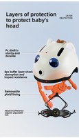 Nouveau Casque de Cyclisme 3D Stéréo pour Enfants 2026, en PC Anti-choc, Certifié CE, Idéal pour Vélos d'Équilibre et Trottinettes