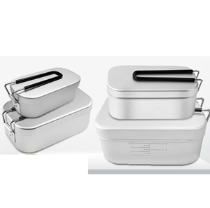 Made in China High Quality Various Mess Tin Black Harden Oxidized <b>Lunch</b> <b>Box</b> Optional Aluminum (PTFE Non-stick Coated) - Product Image 4