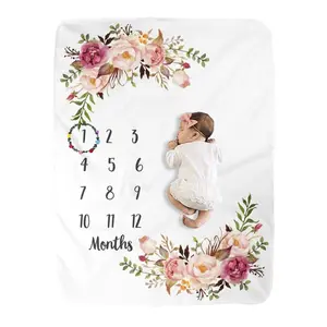 Custom Baby Milestone Blanket - Perfect for Capturing Your Baby's Growth