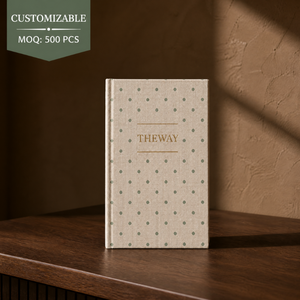 Carnet A5 à pois en tissu, personnalisable avec logo, agenda rigide pour cadeaux d'affaires, <span class=keywords><strong>journal</strong></span> en tissu écologique - Product Image 4