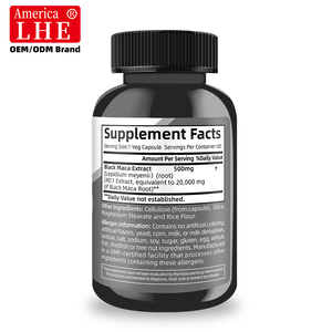Complément de Maca Noire Personnalisé 20000mg pour l'Énergie, l'Équilibre Hormonal et la Vitalité – Capsules de Maca pour la Santé - Product Image 2