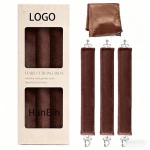 Rizadores <span class=keywords><strong>de</strong></span> <span class=keywords><strong>Pelo</strong></span> <span class=keywords><strong>de</strong></span> Terciopelo Jumbo con Logotipo Personalizado, Material EVA sin Calor, Set <span class=keywords><strong>de</strong></span> Cuidado Capilar Nocturno, Varillas Suaves <span class=keywords><strong>para</strong></span> Rizar el Cabello, <span class=keywords><strong>para</strong></span> Todo Tipo <span class=keywords><strong>de</strong></span> Cabello - Product Image 1