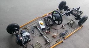 Transporte de monorriel eléctrico de conducción <span class=keywords><strong>trasera</strong></span> de 3kw con engranaje reductor conjunto diferencial del eje delantero - Product Image 5