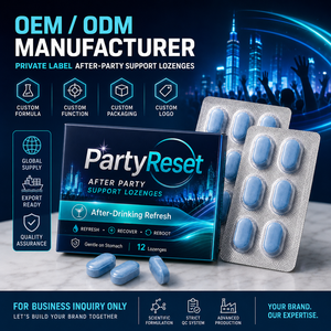ยาเม็ดหลังปาร์ตี้ สูตรเฉพาะ OEM สารสกัด DHM <span class=keywords><strong>NAC</strong></span> มิลค์ธิสเซิล ช่วยการเผาผลาญแอลกอฮอล์ บำรุงร่างกาย สมุนไพรเสริมอาหารประจำวัน - Product Image 1