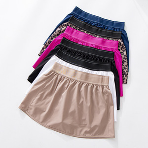 Falda de tenis con estampado de <span class=keywords><strong>leopardo</strong></span> para mujer, minifalda plisada de corte A con pantalones cortos incorporados, antiexposición, de secado rápido, para deportes atléticos - Product Image 3