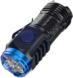 Flashlight Lamp, Outdoor Hot Sale USB Rechargeable 395nm LED Mini Retractable Zoomable Flashing Alarm Flashlight